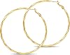 2MM Thin Gold Hoop Earrings Sterling Silver Post Hoop Earrings For Women Diamond-Cut Gold Hoops Earrings 14K Gold Plated Hoops Earrings Lightweight Hypoallergenic Oversize Gold Earrings For Women