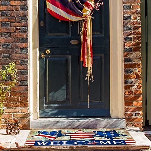 AnyDesign-Patriotic-Welcome-Doormat-American-Flag-Stars-Stripes-Felt-Front-Door-Mat-Rustic-4th-of-July-Door-Mat-for-Independence-Day-Memorial-Day-Home-Office-Indoor-Kitchen-Decoration-17-x-29-Inch AnyDesign Patriotic Welcome Doormat American Flag Stars Stripes Felt Front Door Mat Rustic 4th of July Door Mat for Independence Day Memorial Day Home Office Indoor Kitchen Decoration 17 x 29 Inch