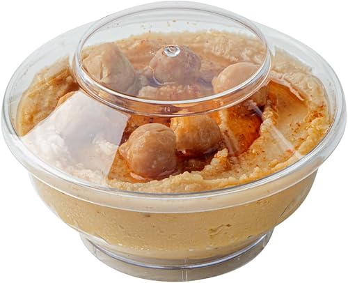 Deli Cup con tapa, recipiente y tapa delicatessen, taza al por menor, transparente, 4 onzas, plástico, desechable, caja de 100 unidades, artículos