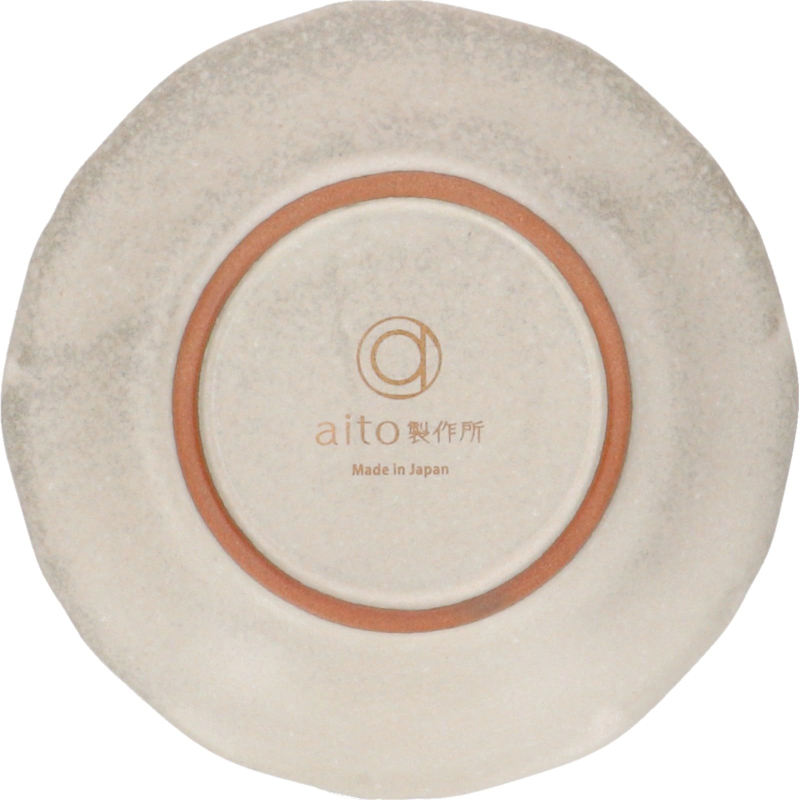 Stitch Relief Ceramic Plate, 4.7" Ivory