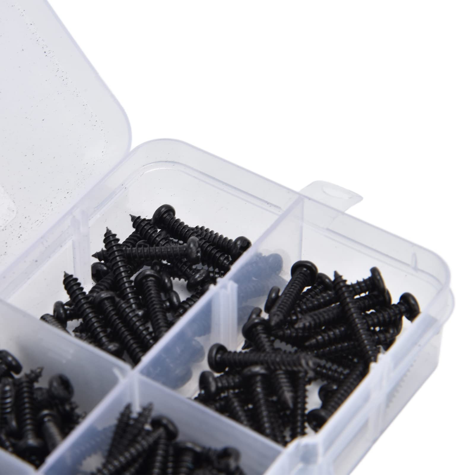 Self Tapping Screws Assortment Kit Carbon Steel M3 Black for Professionals and DIYers