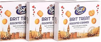 Brit Treat Cookie Assorted 300g Box | Assorted Butter Cookies | Premium Festive Gift Box | Rich Buttery Taste | Perfect for Christmas, Holidays & Corporate Gifting - You Everyday Snack (Pack of 4)