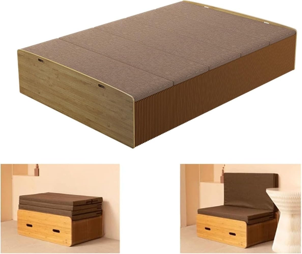 【純正マットレス付き】伸縮可能 アコーディオンベッド シングル スリム 純正マットレス付き】伸縮可能 アコーディオンベッド シングル