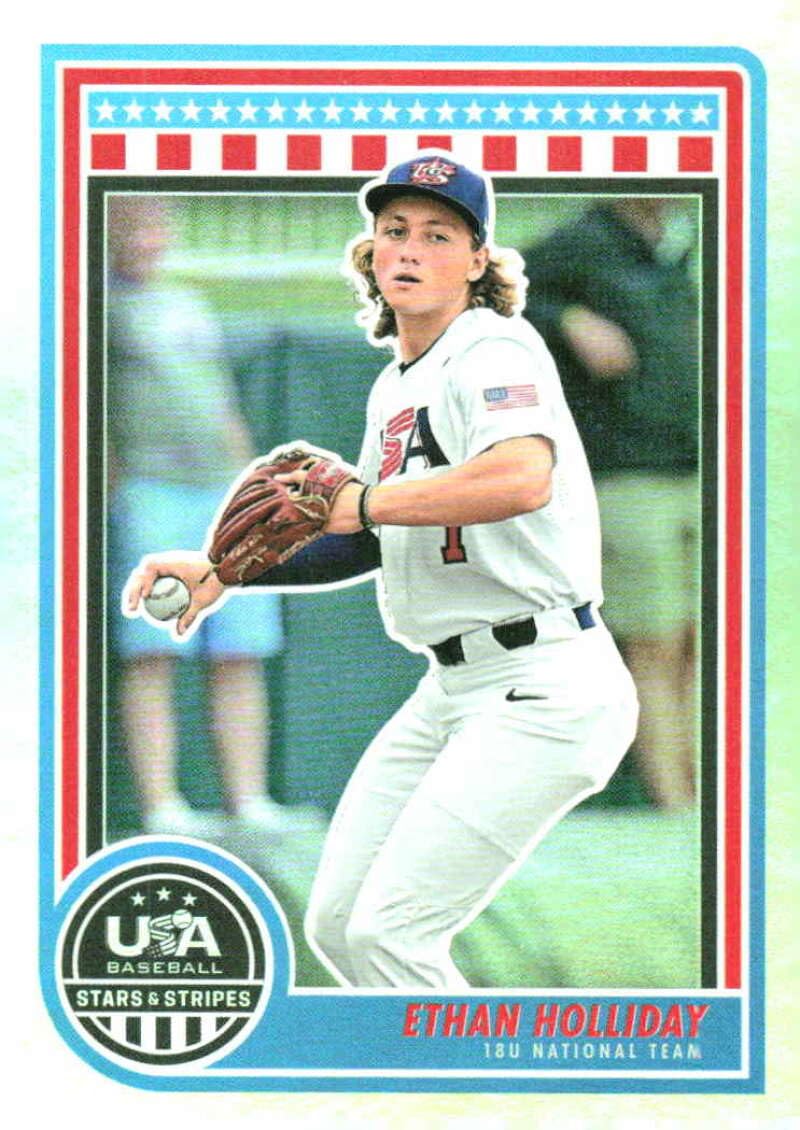 Amazon.com: 2025 Panini Stars and Stripes Holofoil #14 Ethan 