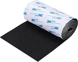 vysane Felt Furniture Pads, Non Slip Self Adhesive Cuttable Felt Tape Black Heavy Duty Felt Strip Roll for Protecting Hardwood Floors Chair Wall Protector (40 x 5 x 0.12 Inch) (5"x 40" 3pcs Black)