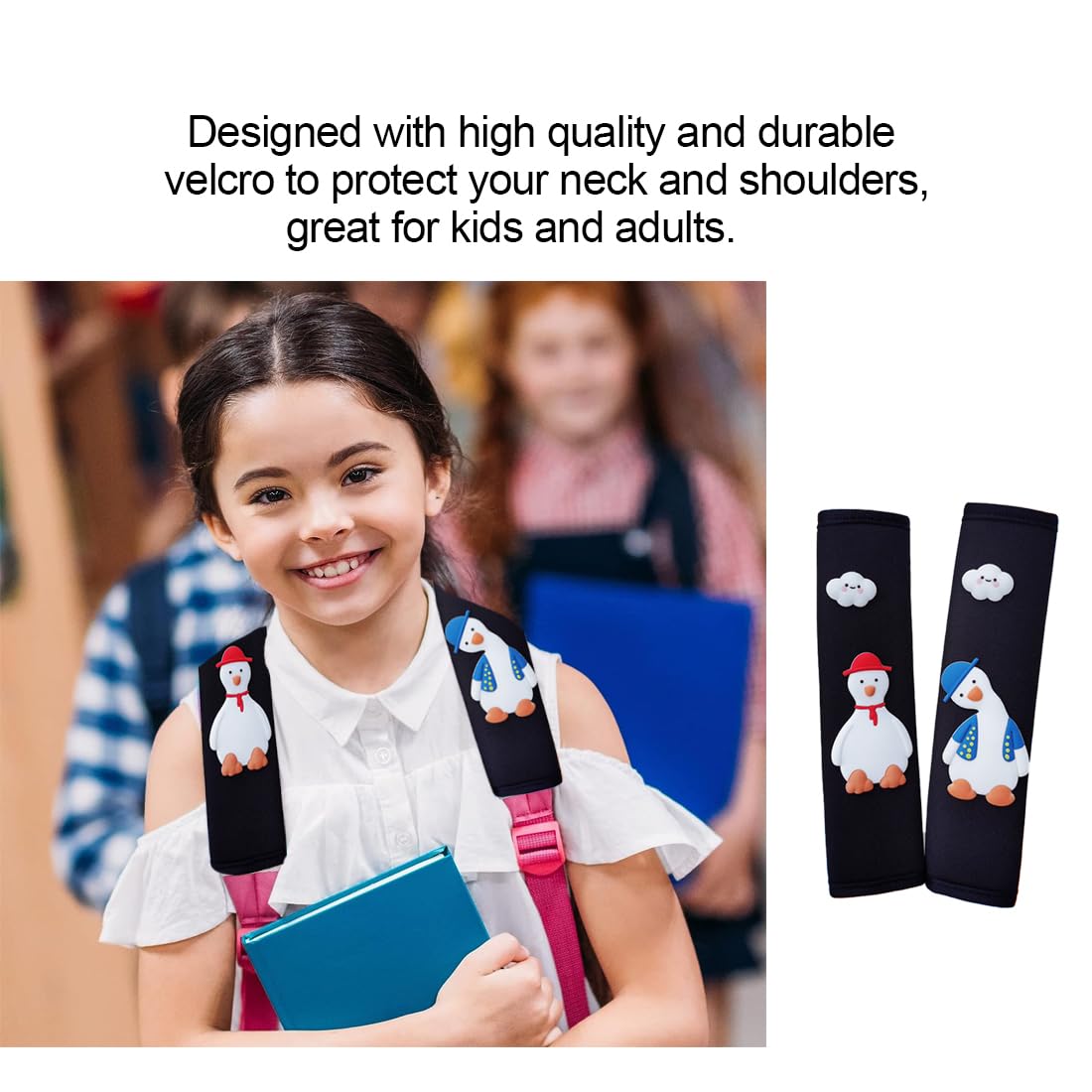 2 Pezzi Protezione Cintura Di Sicurezza Per Bambini - Imbottita Per Auto E Seggiolini - Foto 13