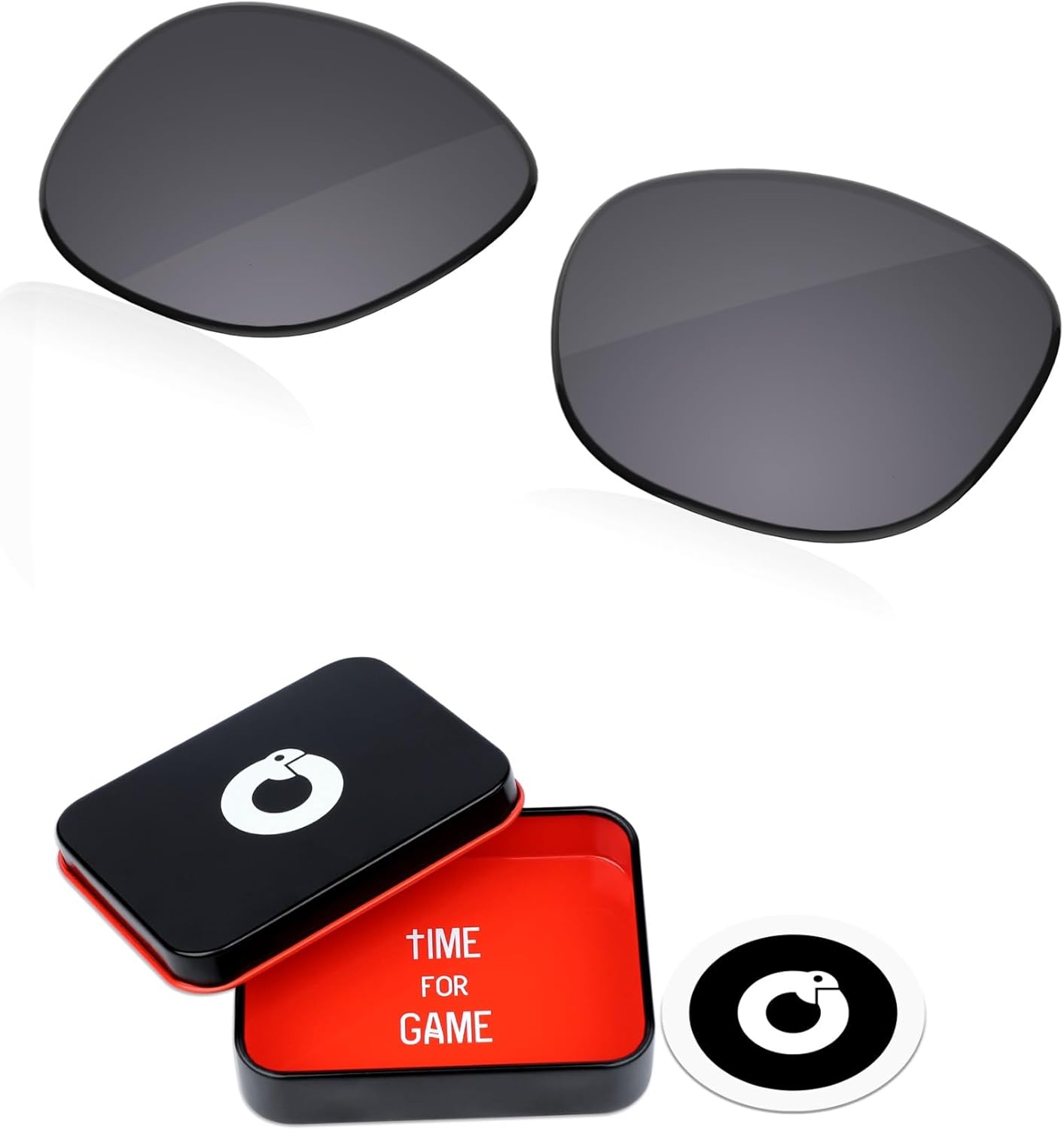 1.8MM Polycarbonate Replacement Lenses for Ray-Ban Meta Wayfarer RW4008 53mm Sunglass - Metallic Silver