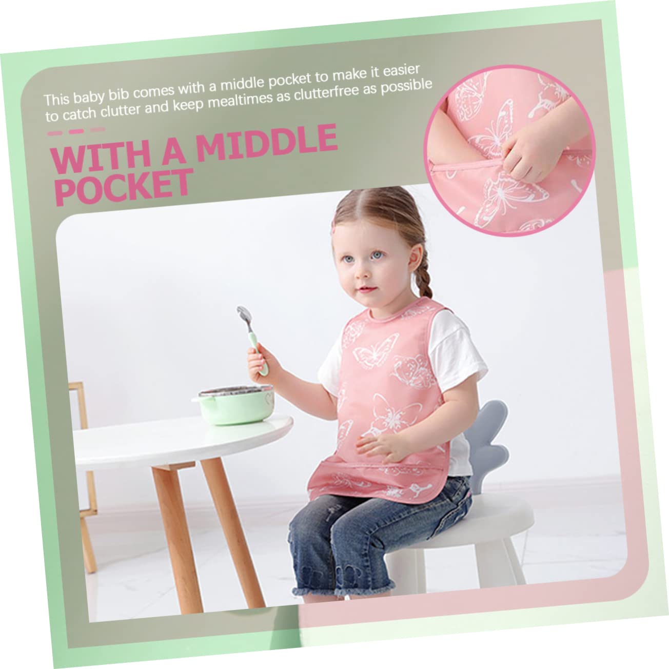 TOYANDONA 3 Pz Bambino Mangiare Bavaglino Bavaglini Bambino Grembiule Bambini Vernice Grembiule Pittura Grembiuli Grembiule Per Bambini Bambini Artista Grembiule Poliestere Bambini Mangiare