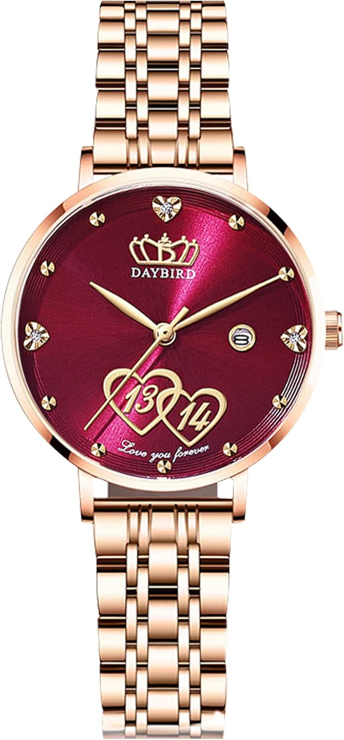 RORIOS Moda Donna Orologio Impermeabile Analogico al Quarzo Orologio con Cinturino in Acciaio Inox Orologi da Polso Calendario Diamanti Orologio per Donna RORIOS Moda Donna Orologio Impermeabile Analogico al Quarzo Orologio con Cinturino in Acciaio Inox Orologi da Polso Calendario Diamanti Orologio per Donna