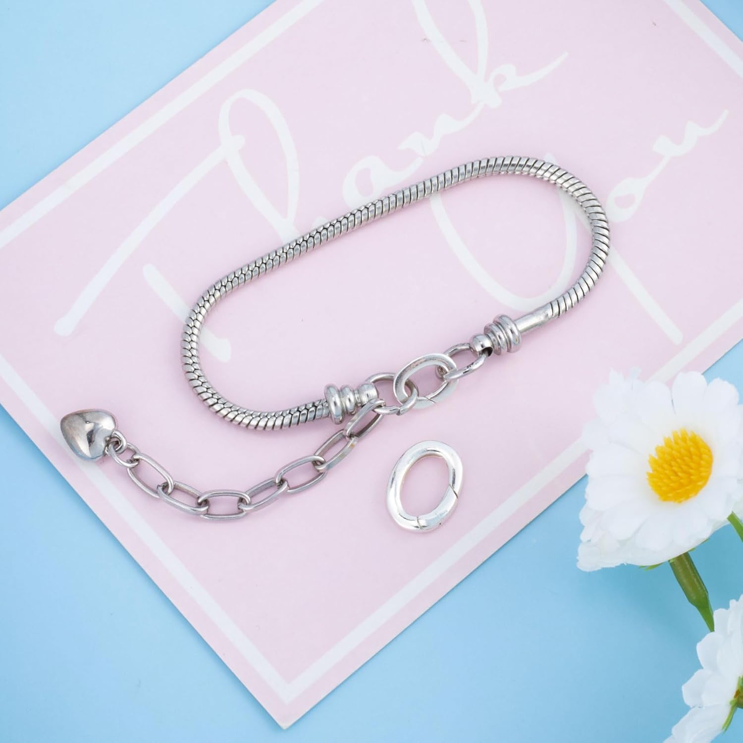 2pcs Sterling Silver Oval Clasp Hypoallergenic Tiny Necklace Shortener Enhancer Carabiner Snap Lobster Clip Spring Wedding Ring Connector for Women Bracelet Jewelry Making - 2 Sizes - Image 7