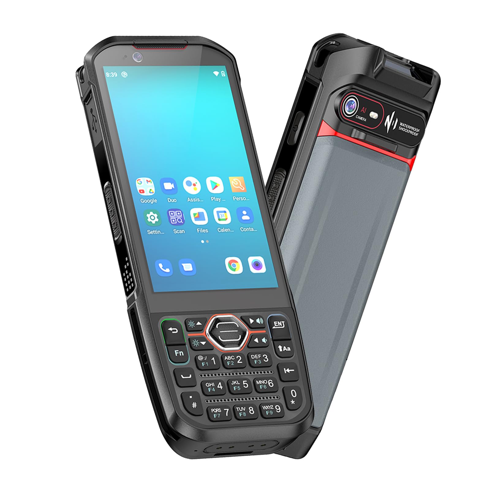 Breloom Android 13 Barcode Scanner, 4.2" Rugged Handheld PDA with Advanced 1D/2D Imager, 6GB+64GB, 4G LTE/NFC/Wi-Fi 5/BT 5.0, 5200mAh Data Terminal for Warehouse & Logistics