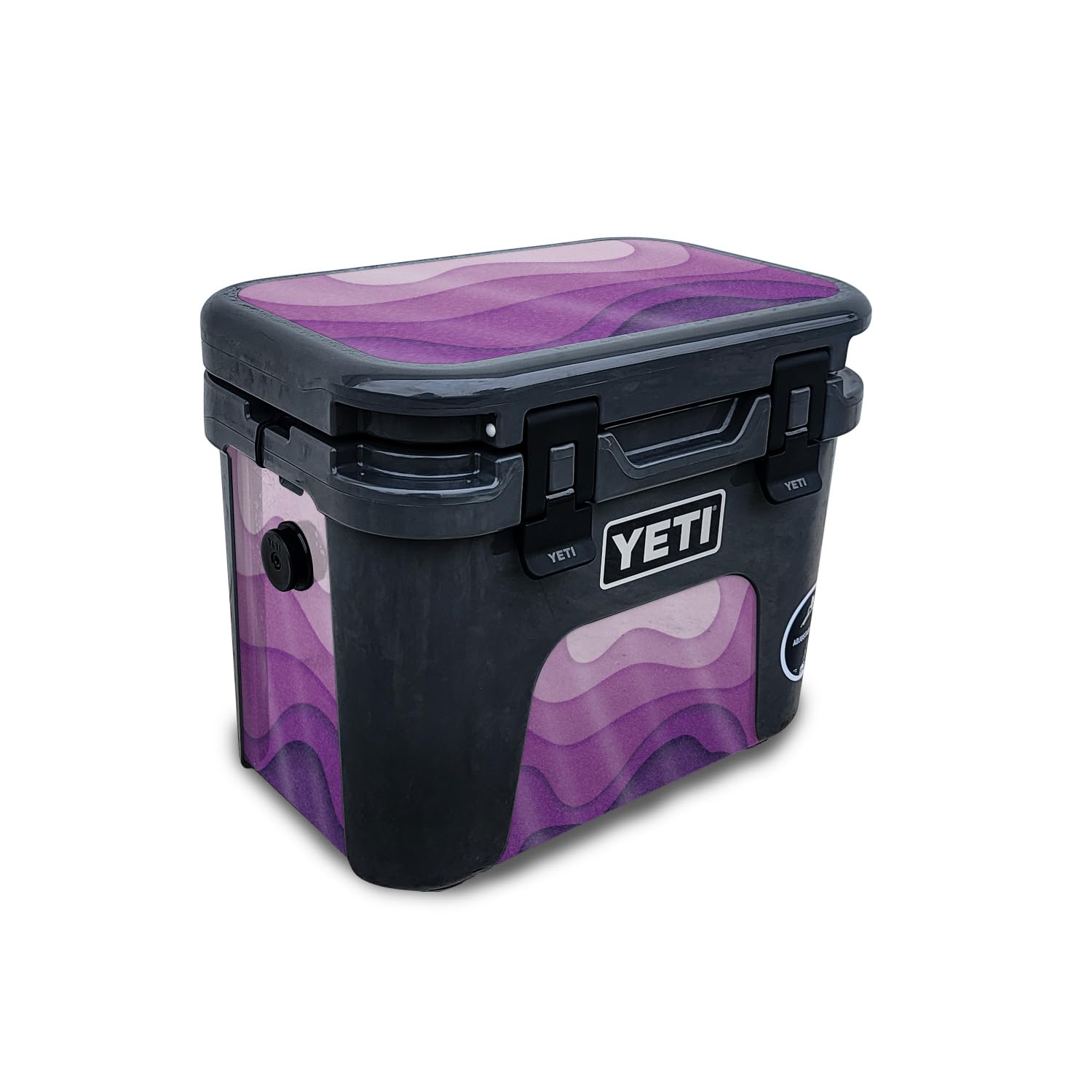 Glossy Glitter Skin Compatible with Yeti Roadie 15 Hard Cooler - Papercraft Purple - Premium 3M Vinyl Protective Wrap Decal Cover - Easy to Apply | Crafted in The USA by MightySkins