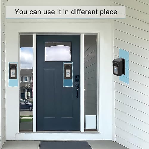 Miniatura 5 de Soporte de puerta de timbre de video ajustable antirrobo (30 a 140 grados) Soporte de esquina compatible con timbre de video 1234, soporte de