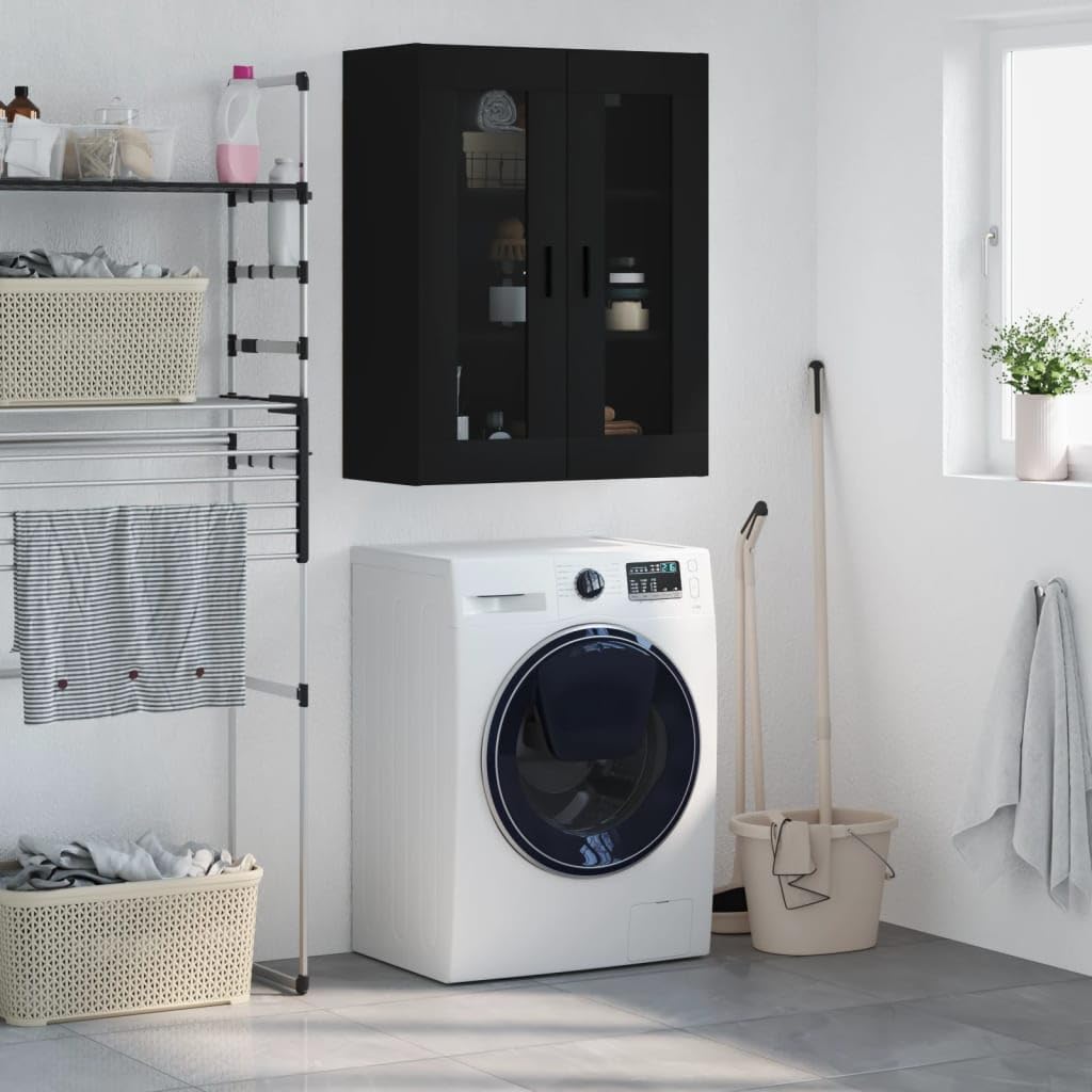 Czarna nowoczesna szafka kuchenna 90 cm wysokości elegancka konstrukcja trwały materiał uniwersalna szafka do salonu sypialni gabinetu stylowe rozwiązanie do przechowywania