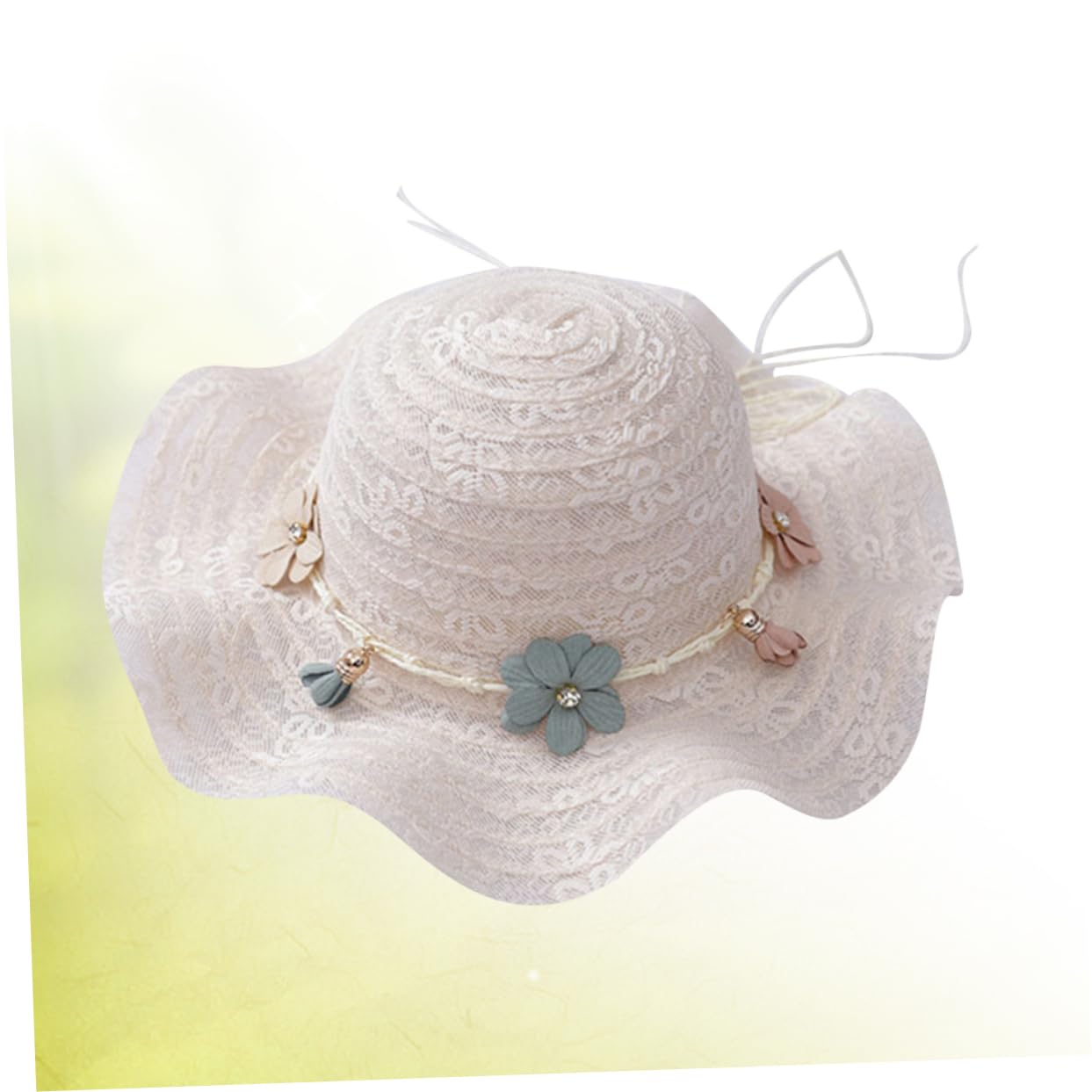 Holibanna 3pezzi Cappello Sole per Cappello Visiera Protezione UV Design per e attività all Colore Latte