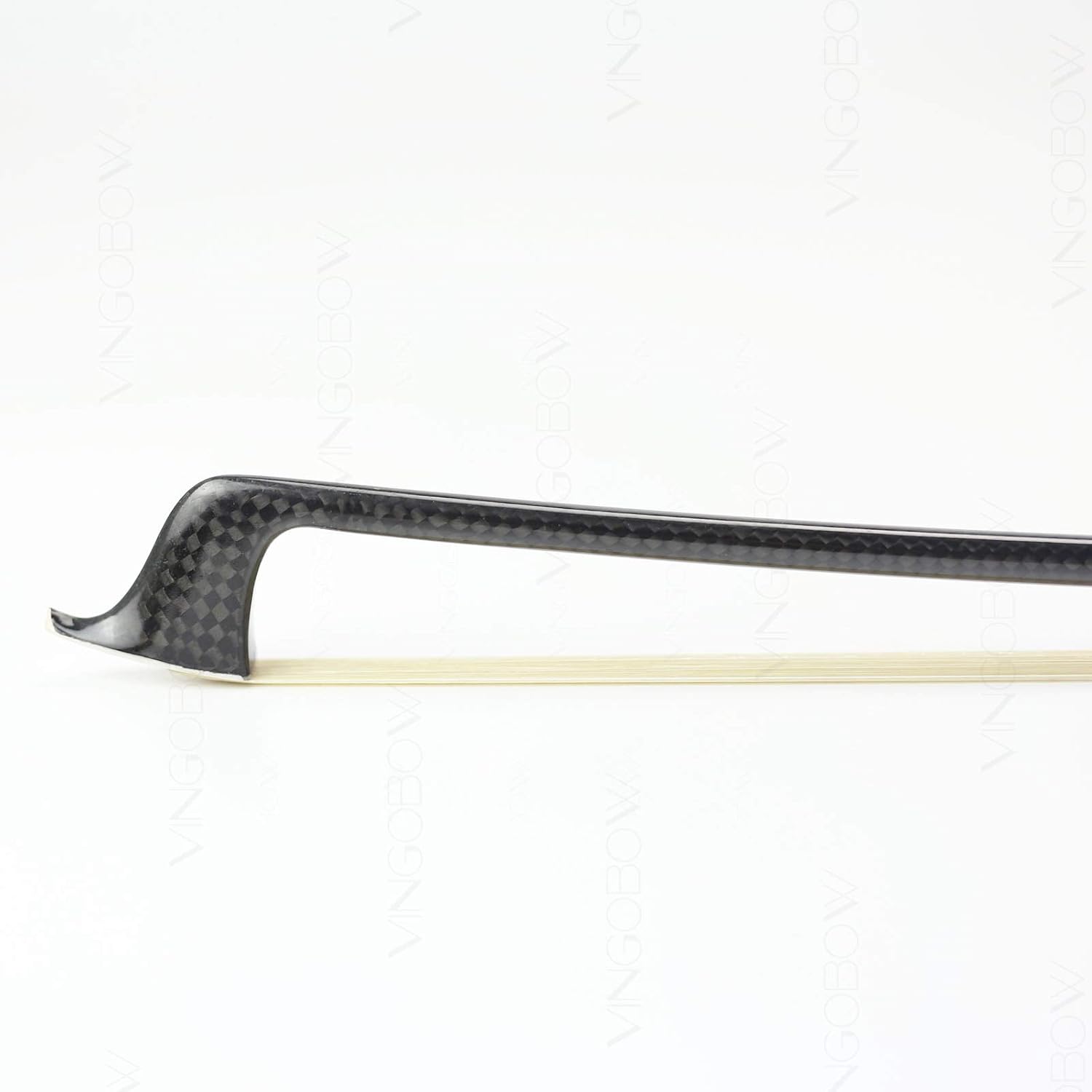 Diamond Carbon Fiber Cello Bow 4/4 Size VINGOBOW 130C Concert Level Parisian Eyes Ebony Frog Well Balanced Sweet Sound Quality Natural Horse Hair Full 4 4 for Professional Player