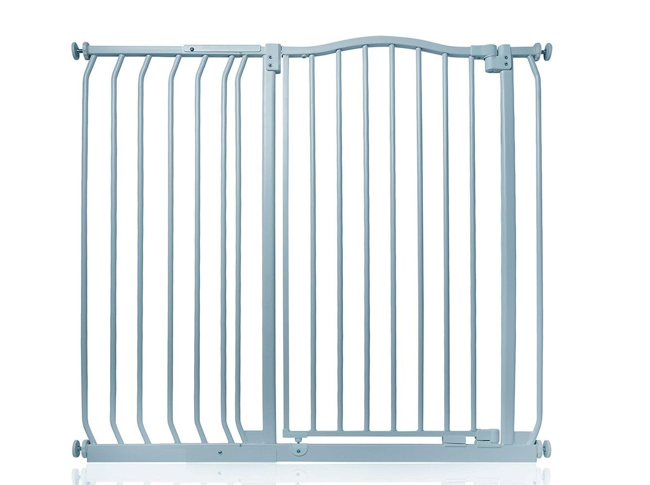 Safetots Extra Tall Curved Top Safety Gate, 116cm - 125cm, Matt Black, Extra Tall 100cm in Height, Pressure Fit Stair Gate, Baby Gate for Doors Hallways and Spaces, Safety Barrier, Easy Installation — view 38