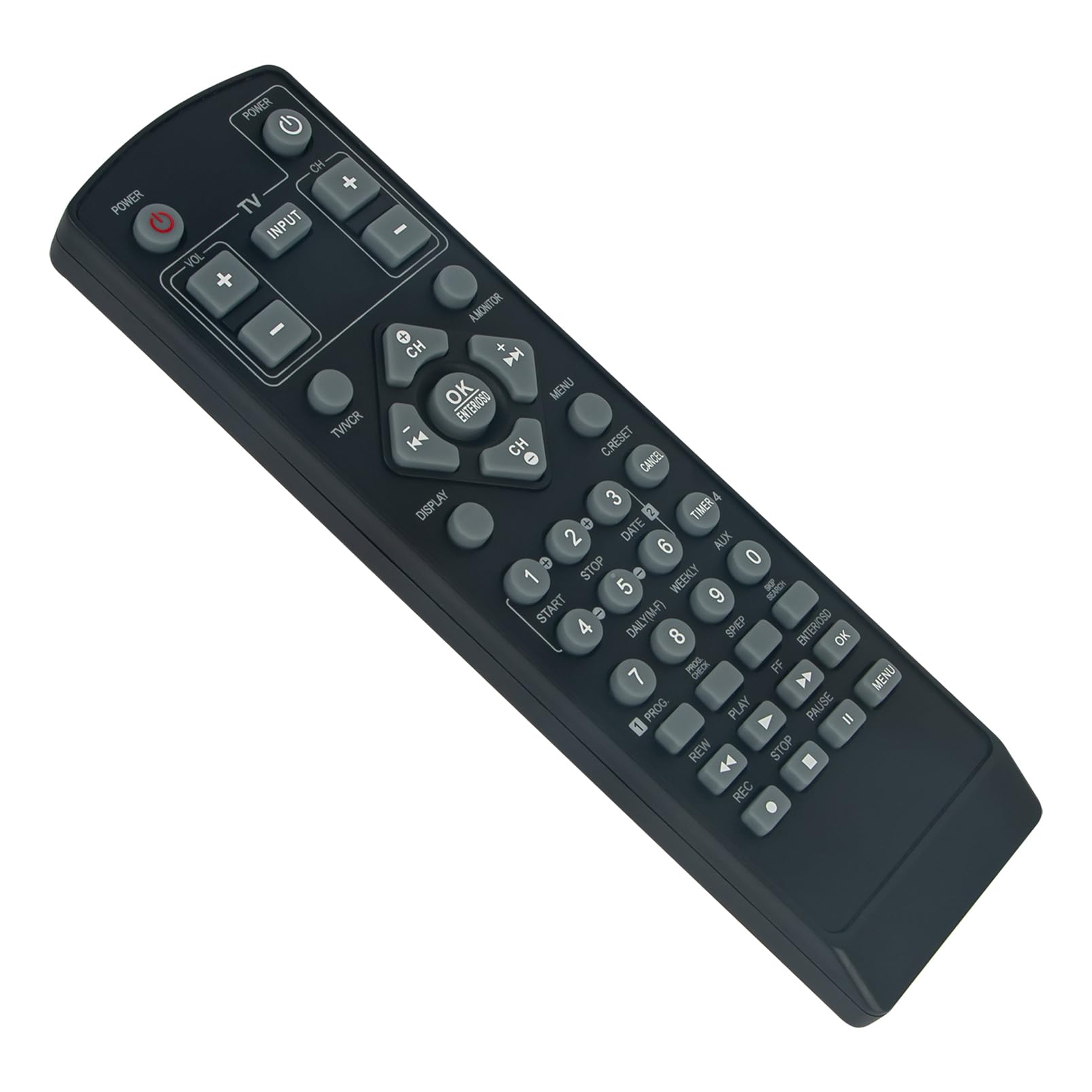 LP21138-001 Replace Remote Control Compatible with JVC VCR Video Cassette Recorder HR-J692U HR-J7020UM HR-S2902U HR-J7020UA HR-S2902US HR-J692UC HR-J692US HR-J7010UM HR-J4020UA HR-J4020UB HR-S1902U