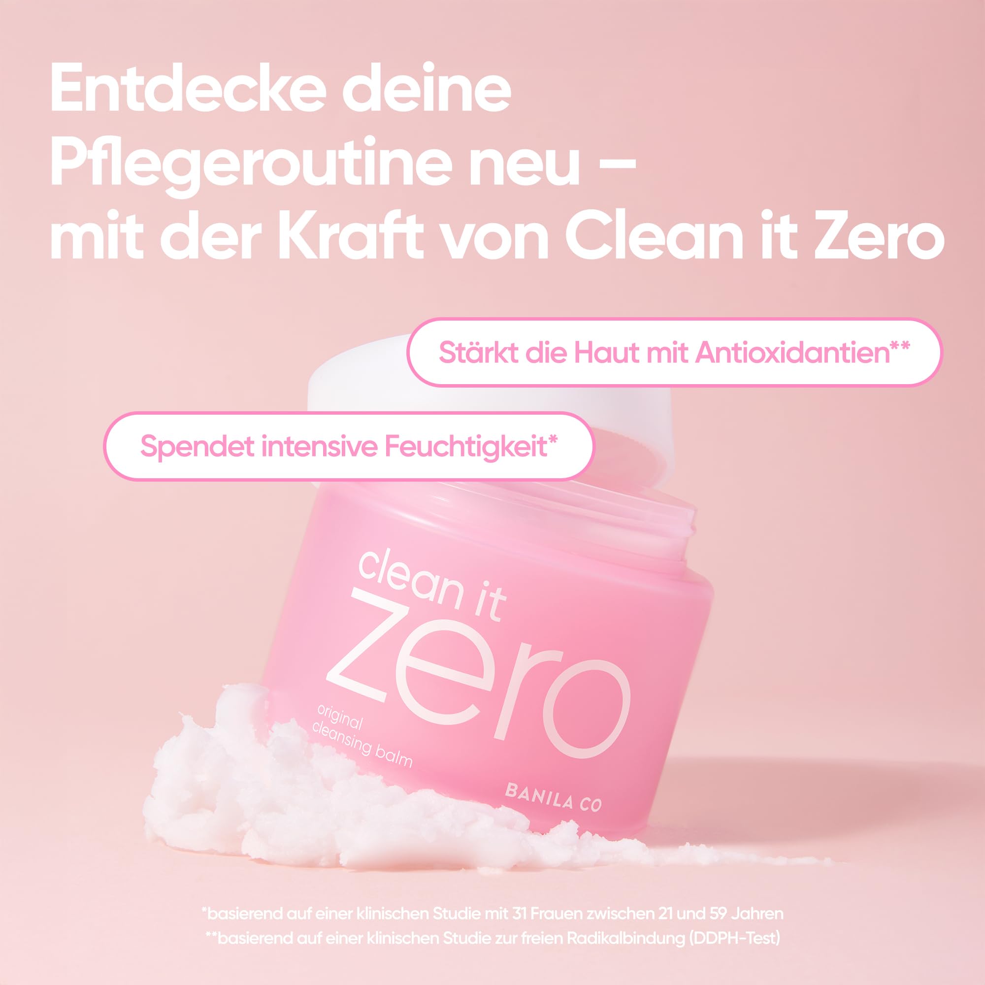 BANILA CO Clean It Zero Original Reinigungsbalsam | Veganer koreanischer Make-up-Entferner | Für alle Hauttypen | Mit Acerolakirsche & Vitamin C (180 ml)