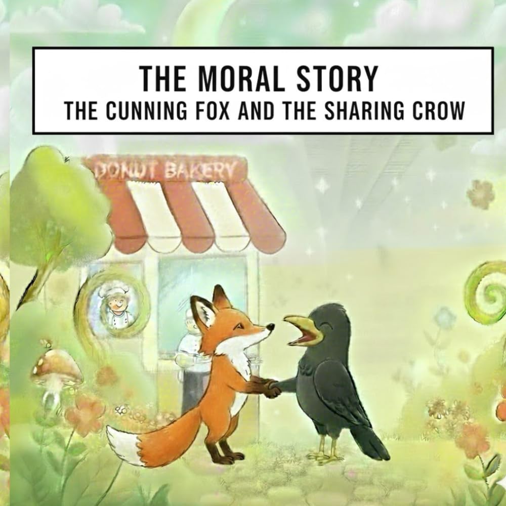 THE CUNNING FOX AND SHARING CROW: story books for ages of adult , kids, teens and toddlers