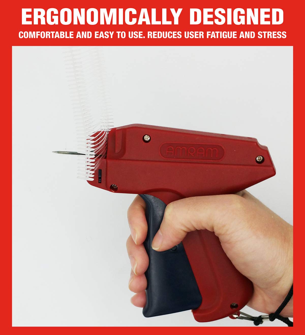 Amram Tagger Tagging Gun for Clothing, Retail Price Tag Attacher, Kit