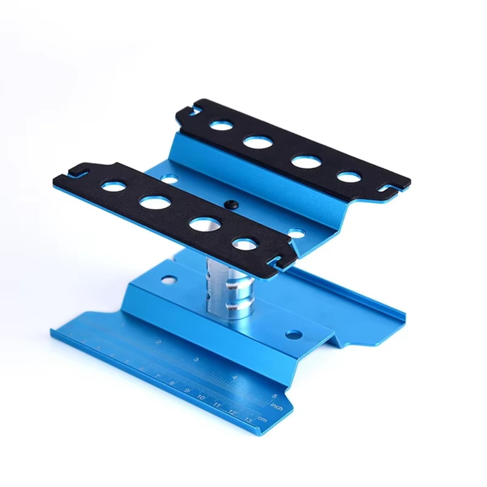 Componentes Mejora RC para 1/8 Reparación con Rotación 360 ​​Grados Elevación Estación Montaje Soporte Trabajo Herramienta Plataforma Coches RC Piezas para Buggy Crawler(Blue)