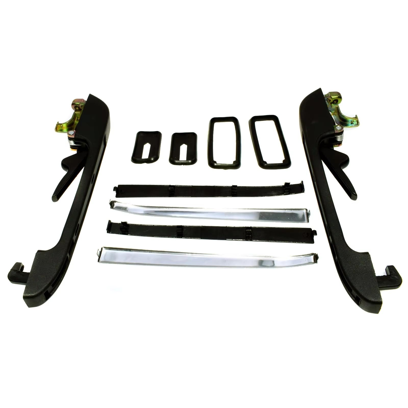 Qjahxkf Rear Pair Replacement Exterior Door Handles Exterior Outside Door Handles 191837205A 191837206A For Vw For Golf For Jetta For Quantum For Rabbit For Scirocco Outer Handle(Rear Pair)
