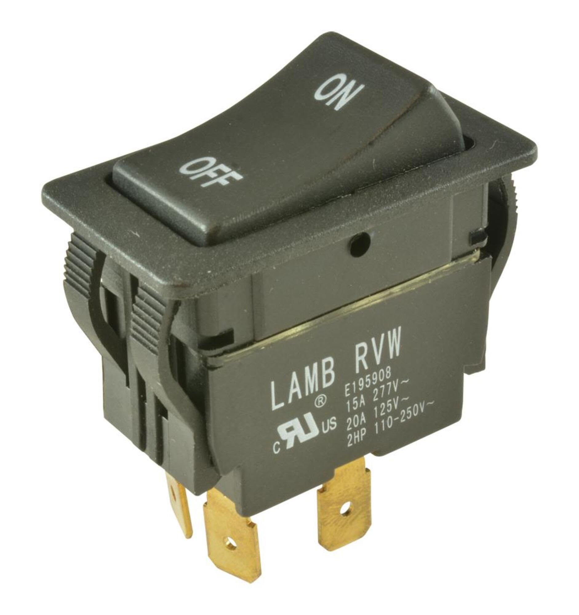 Amazon.com: E-SWITCH RVW42D1123 ROCKER SWITCH, DPST, 20A, 125VAC