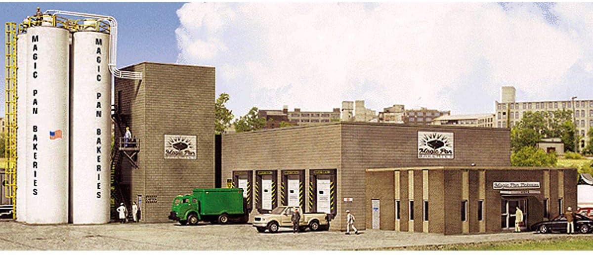 Walthers Cornerstone Series Kit HO Scale Magic Pan Bakeries, Grey, 8