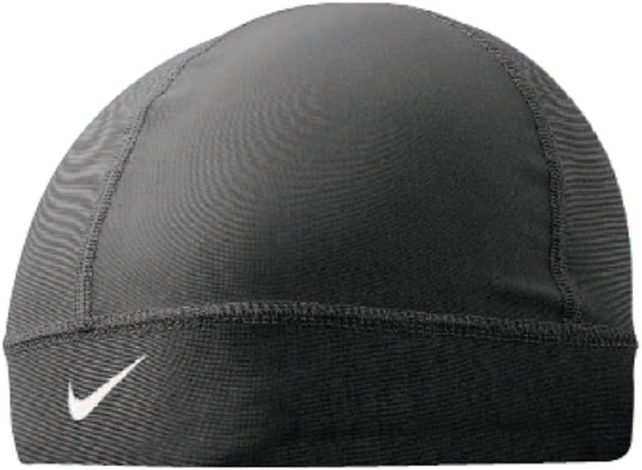 Nike Women's Polyester and Spandex Pro Combat Skull Cap (Black and White)