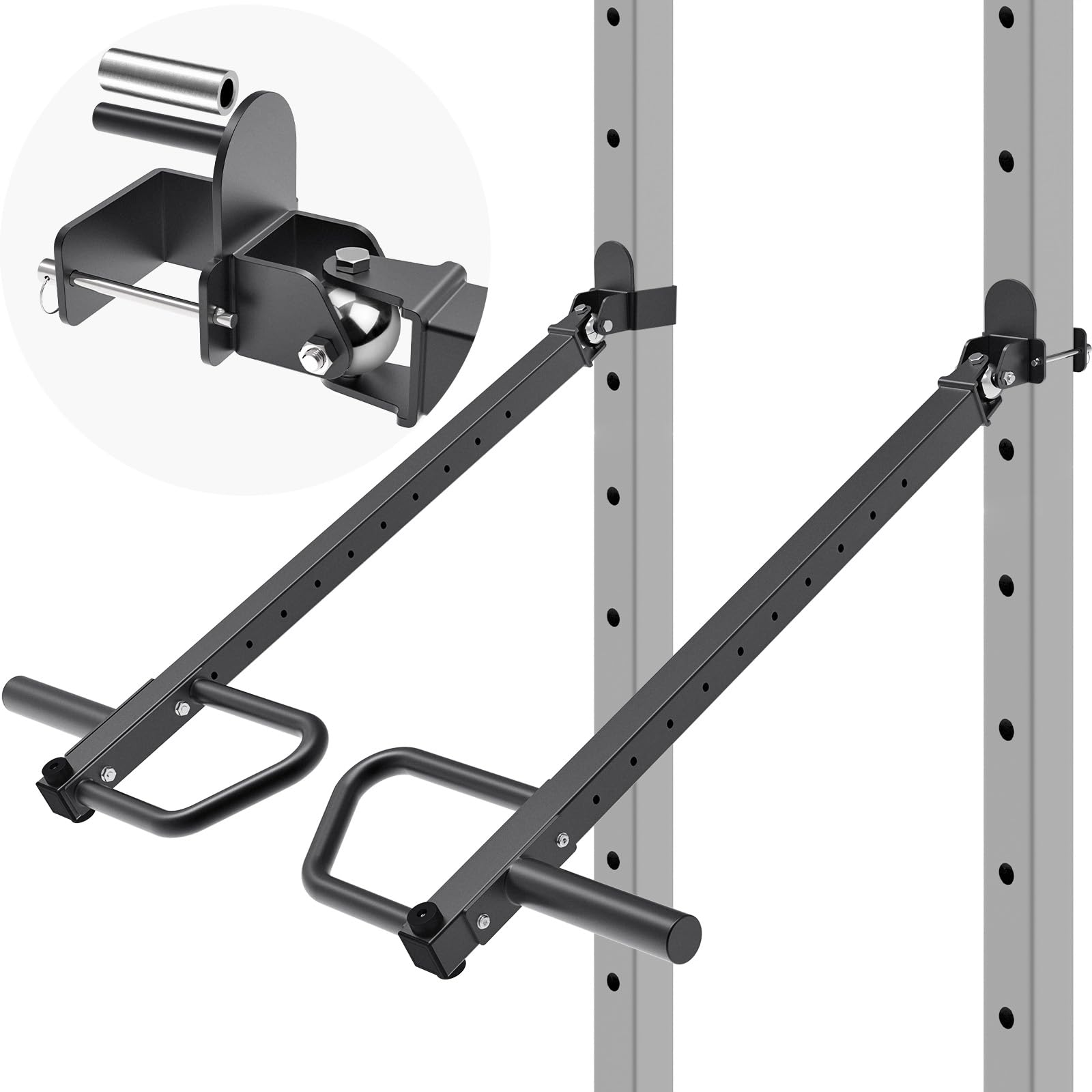 SELEWARE Brazo Ajustable Pesado, Adecuado para Marco de Potencia de 3" x 3" con Agujeros de 5/8" o 1"