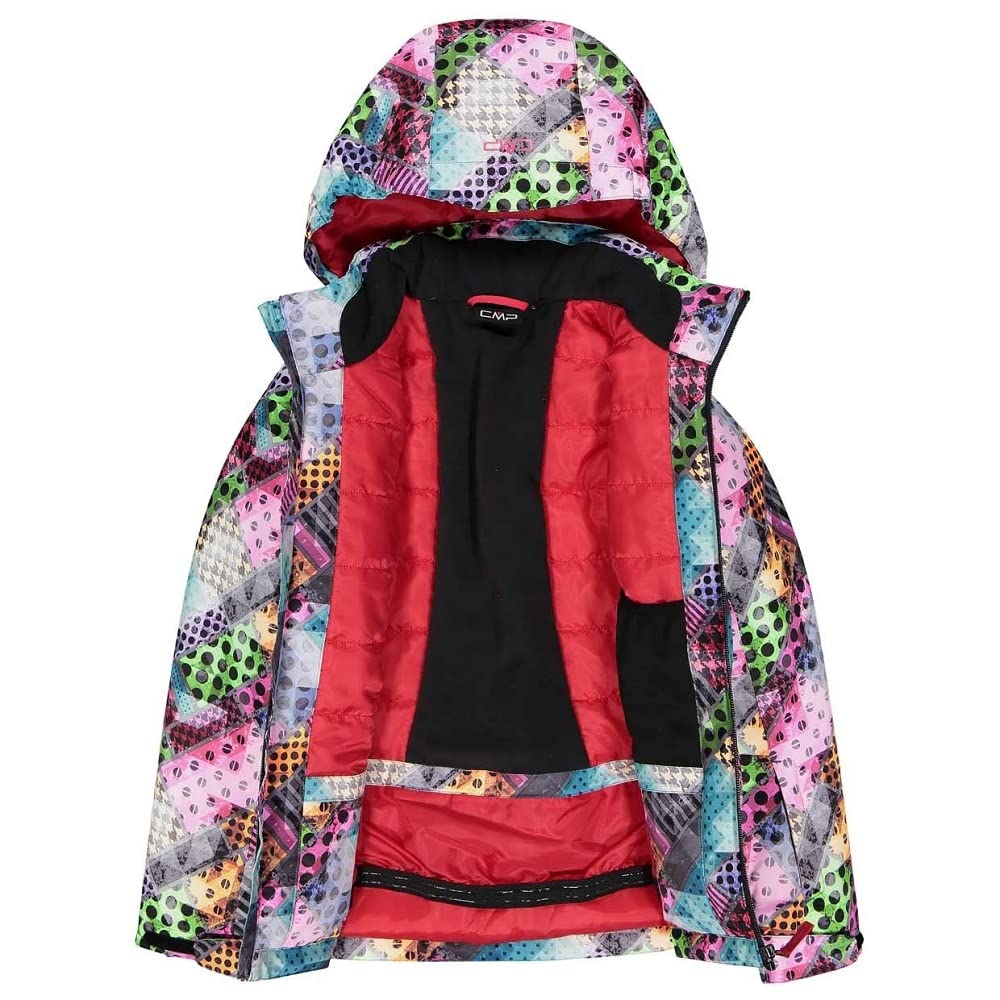 CMP - Veste de ski enfant en sergé avec capuche amovible, Bégonia-Titane, 152