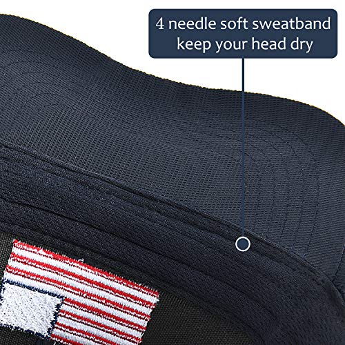 American Flag Sun Cap Adjustable Patriotic Sports Tennis Baseball Golf Hat For Men Women Navy #TOP3