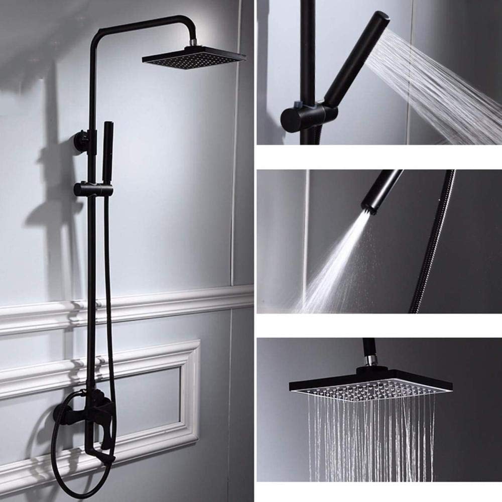 Corps de douche noir carré Biume pour un rituel bien-être chez soi