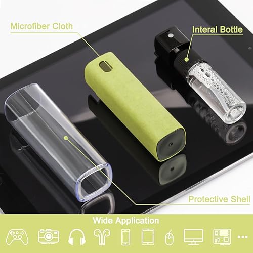 Miniatura 74 de walrfid Spray limpiador de pantalla de automóvil, kit de cepillo de limpieza electrónico para pantalla táctil para TV, laptop, iPad, iPhone, Crema