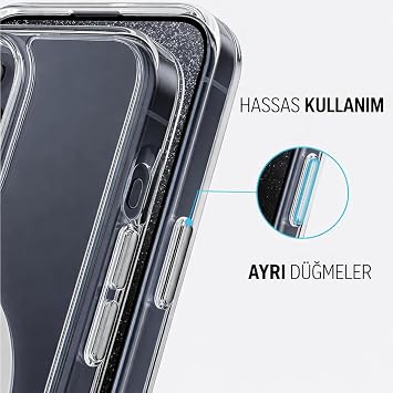 Coverzone Samsung Galaxy S21 Fe İle Uyumlu Kılıf Şeffaf, Wireless Magsafe ile uyumlu Silikon Kapak Samsung Galaxy S21 Fe ile uyumlu Kılıf, Şeffaf
