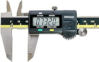 500-197-30 Electronic Digital Caliper AOS Absolute Scale Digital Caliper, 0 to 8"/0 to 200mm Measuring Range, 0.0005"/0.01mm Resolution
