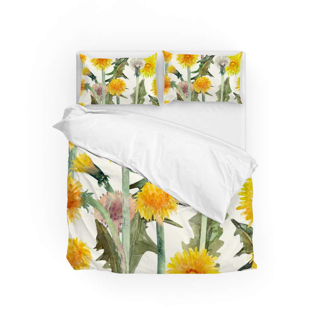 Parure de lit polyester durable et ultra doux motif pissenlits CHEHONG