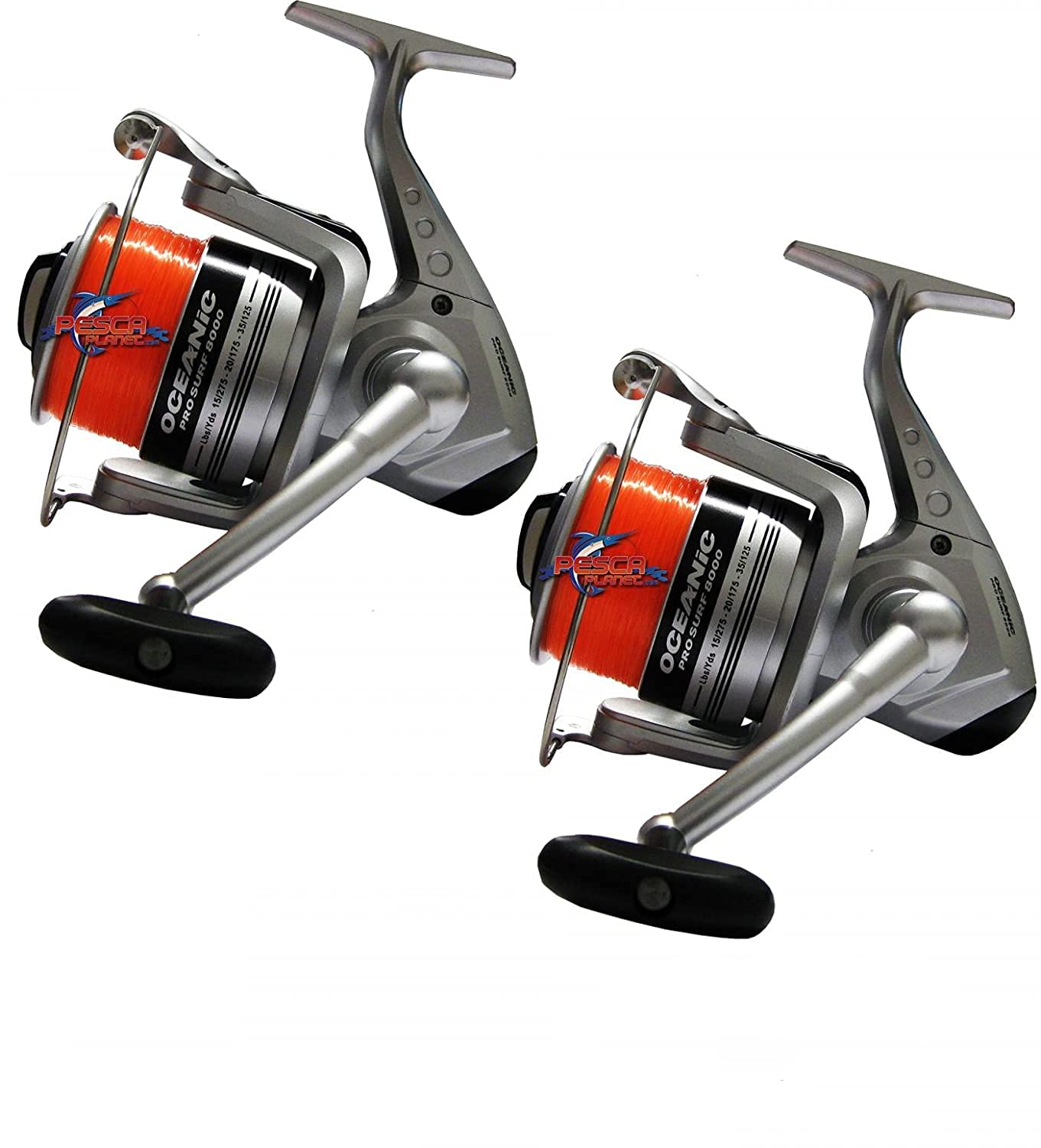 Kit 2 Mulinelli Trabucco Oceanic 8000 con Filo Surfcasting