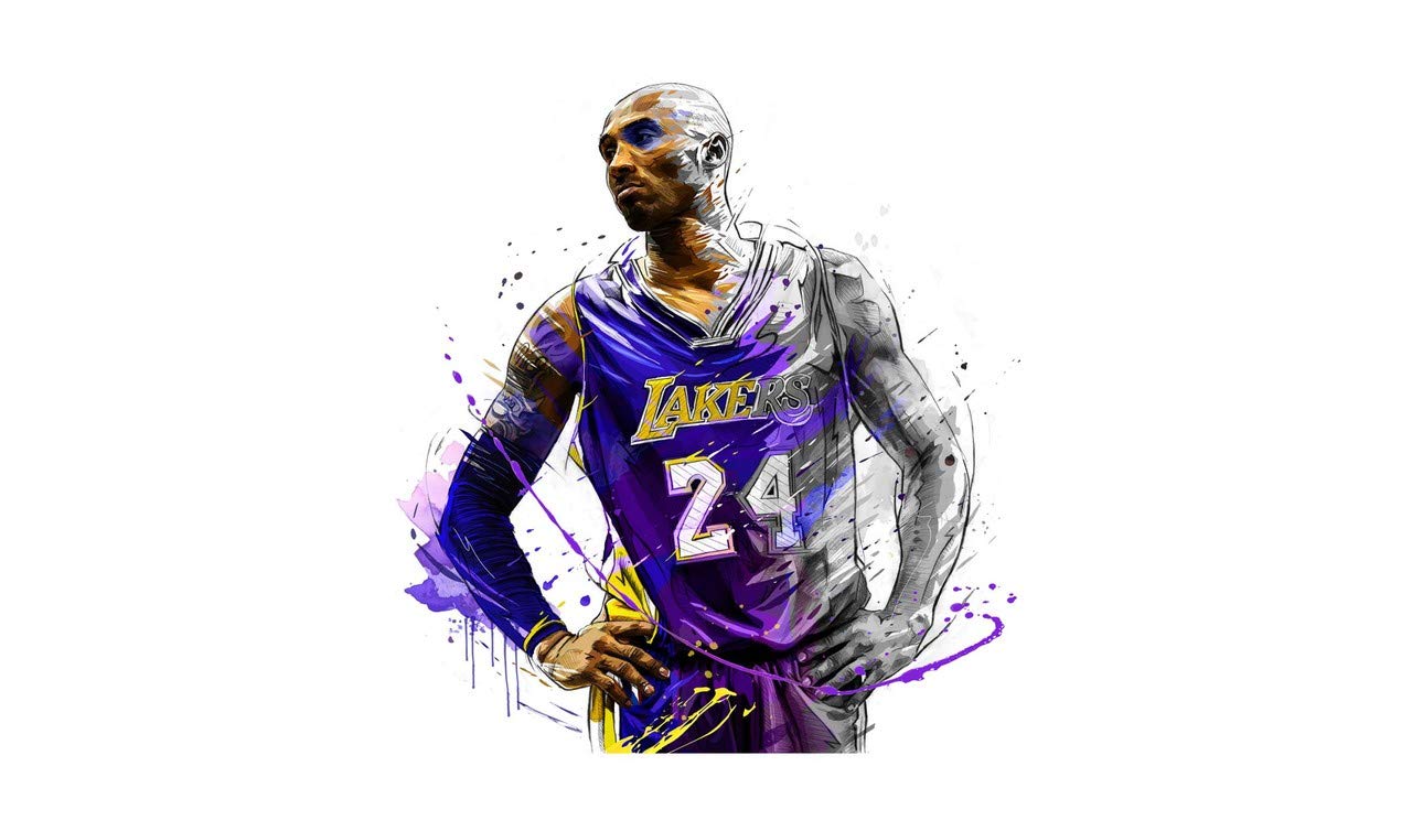 DivineDesigns™ Kobe Bryant Lakers Sticker | Wall Sticker for Living Room/Bedroom/Office and All Decorative Stickers (B0849QD4DD) Amazon Price History, Amazon Price Tracker
