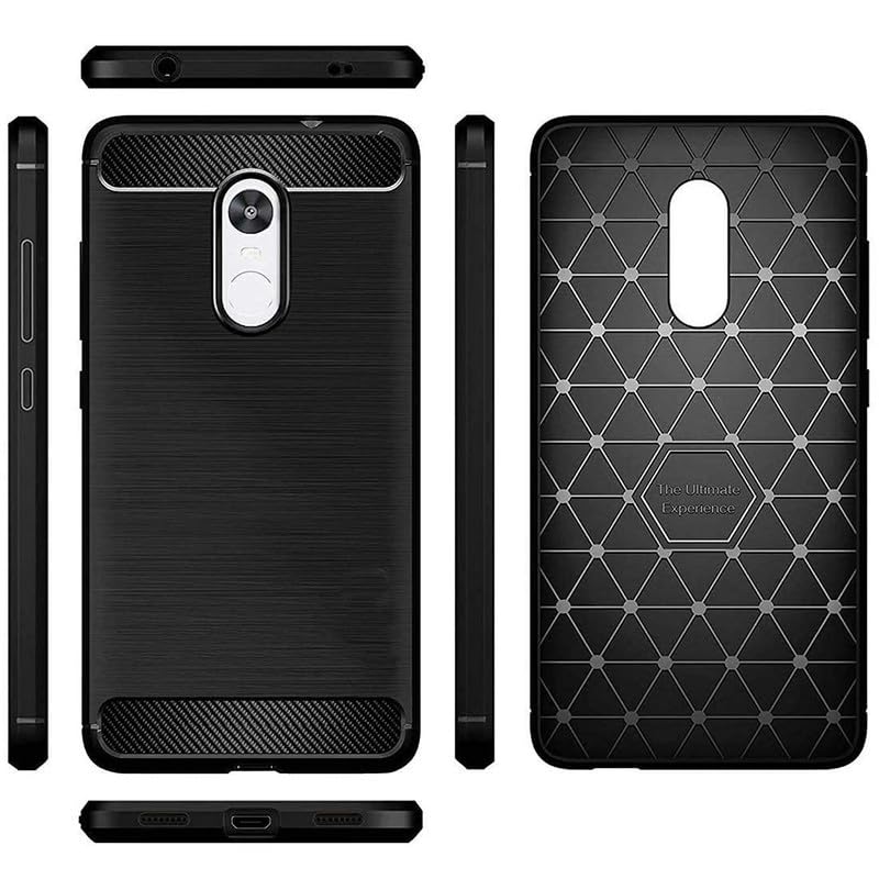 Image of Hybrid Carbon Fiber Back Case for Mi Redmi Note 4 / Note 4X (Black)