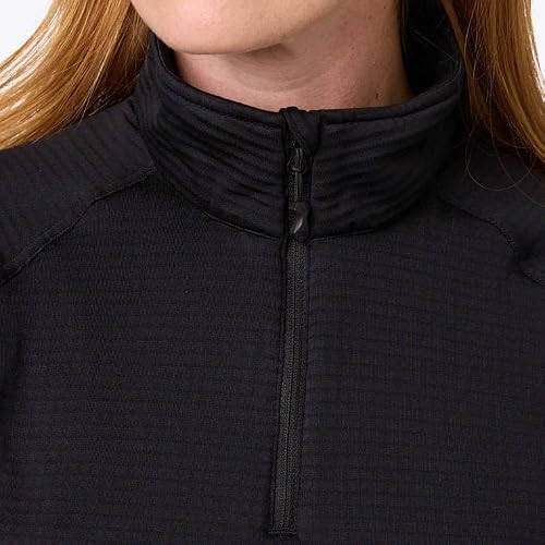 Fieldsheer Mobile Warming Women's Element Mid-Layer 1/4 Zip Long Sleeve Shirt, Black - Medium