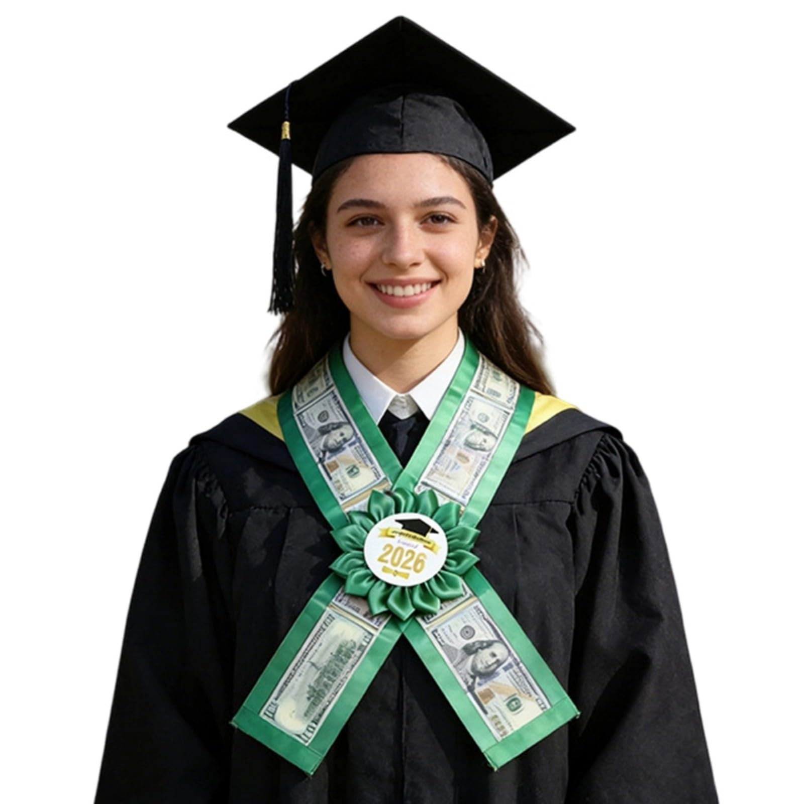 Meiliyizu Money Holder Adjustable Ribbon Wreath for Ceremony Decorations and Money Owner Belt