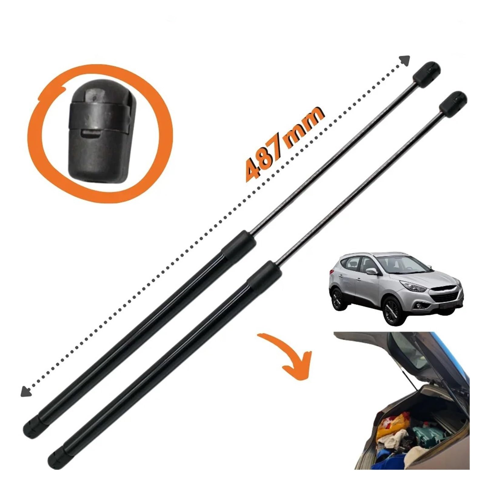 Voor Hyundai Voor Tucson Voor Tl Suv 2016-2021 Achterklep Boot Lift Ondersteunt Gasveren Schokdempers Auto Kofferbak Schok Ondersteuning Stang