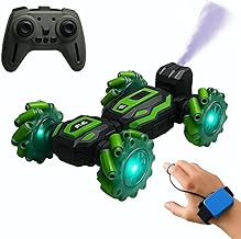 Remote Control Stunt Car with Smoke Effect, Hand Gesture Control, 360° Spinning, LED Lights, Battery Powered(Available Color Will Delivered)