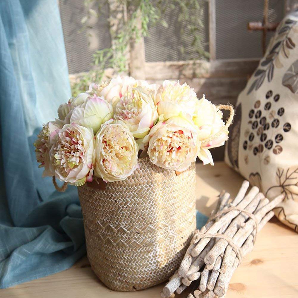OFFSCH Panier Tissé Élégant Avec Poignée – Rangement Chic Pour Fruits, Légumes, Plage Ou Déco