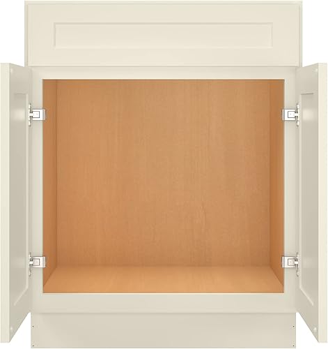 Miniatura 6 de LOVMOR Gabinete de baño, 27'W, Shaker Antique White, Unidad de almacenamiento de un solo fregadero, Gabinete de almacenamiento para fregadero con