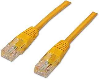 AISENS A135-0256 - Cable de Red latiguillo RJ45 (3 m, 10/100/1000 Mbit/s, conmutador/Router/Módem/Panel de Conexiones/Punto de Acceso/Campos de Conexión) Color Amarillo