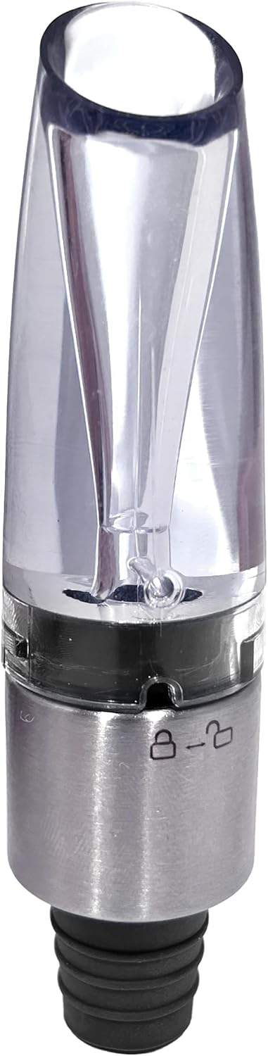 Jokari Premium 2 in 1 Locking Wine Stopper and Aerator for Drip-Free Pouring and Enhanced Flavor. Water Tight Leakproof Design for Freshness Without Spilling a Drop. Perfect Wine Accessory Gift