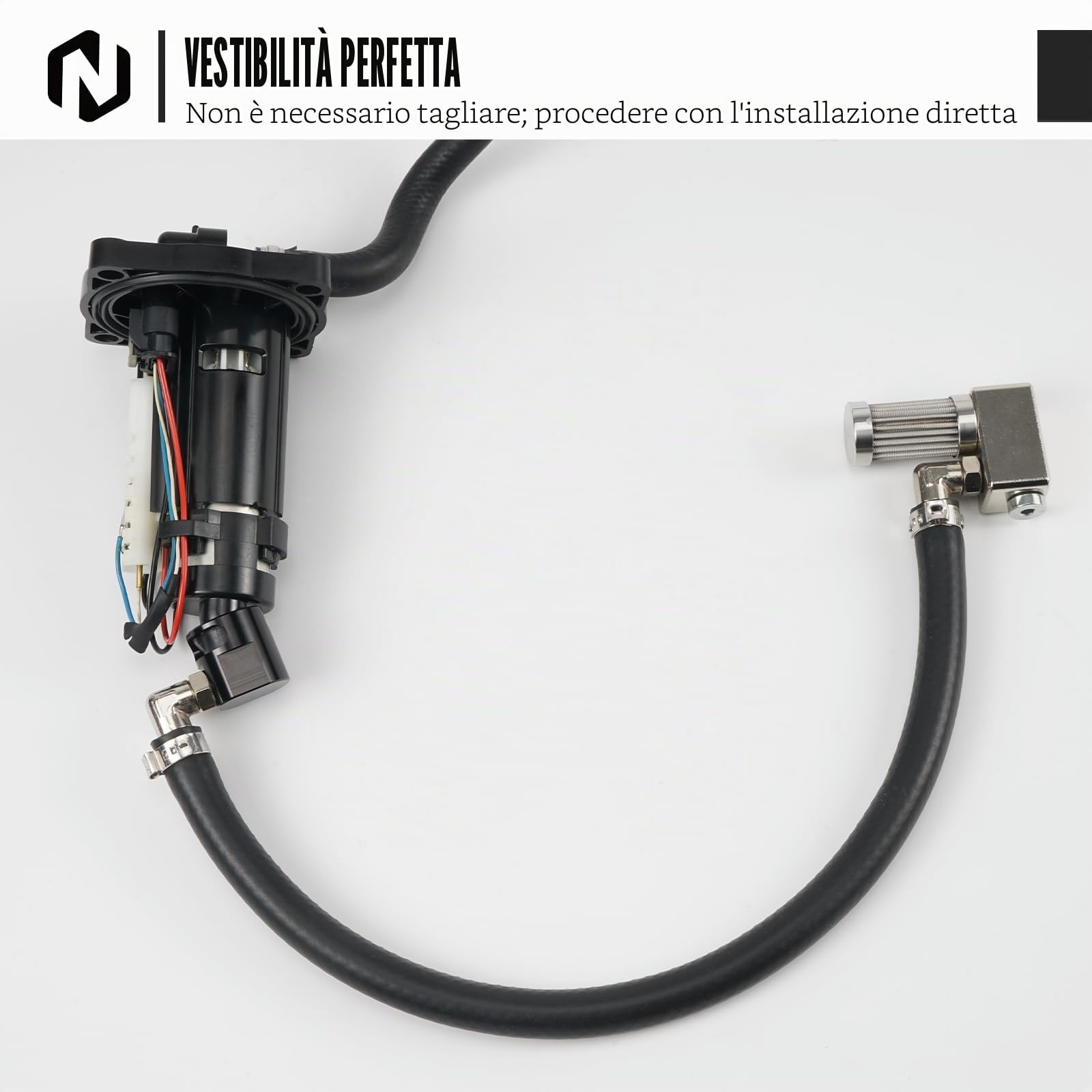 NICECNC Kit tubo di prolunga del serbatoio del carburante Compatible with 125-450 XC/SX/XCF/SXF 2023-2025 150-500 EXC/EXCF/XCF-W/XW-F/XCW 2024-2025 Compatible with Husqvarna 150-501 TE/FE 2024-2025